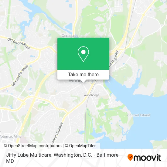 Jiffy Lube Multicare map