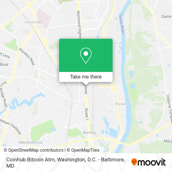 Coinhub Bitcoin Atm map