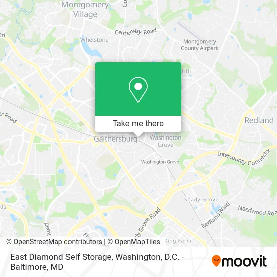 East Diamond Self Storage map