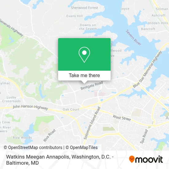 Watkins Meegan Annapolis map