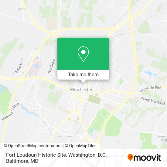 Fort Loudoun Historic Site map