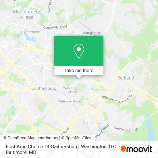First Ame Church Of Gaithersburg map