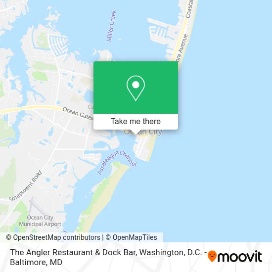 The Angler Restaurant & Dock Bar map