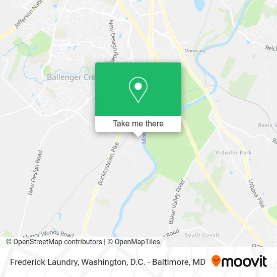 Frederick Laundry map
