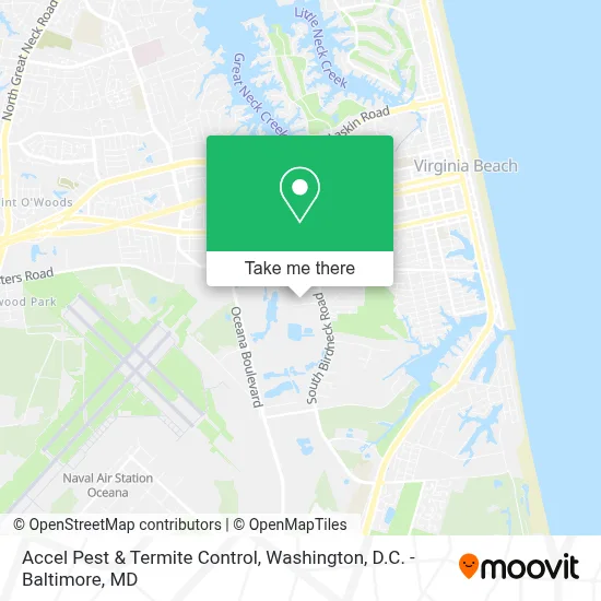 Accel Pest & Termite Control map
