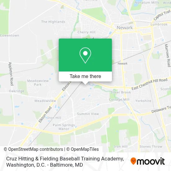 Cruz Hitting & Fielding Baseball Training Academy map