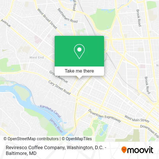Reviresco Coffee Company map