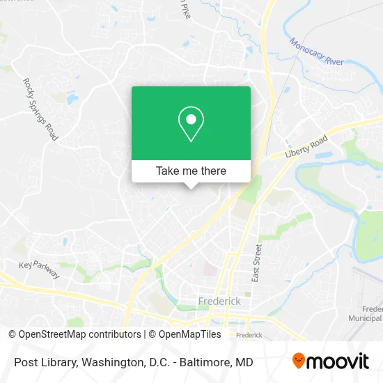 Post Library map