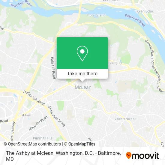 The Ashby at Mclean map