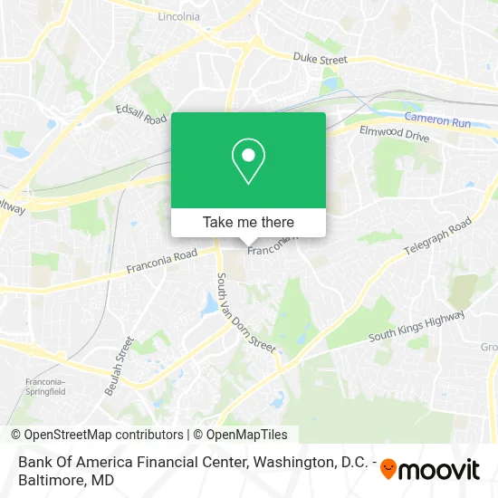 Bank Of America Financial Center map