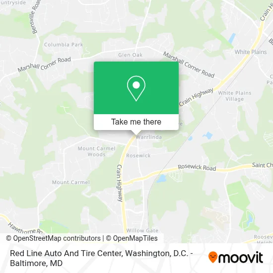 Red Line Auto And Tire Center map
