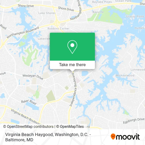 Virginia Beach Haygood map
