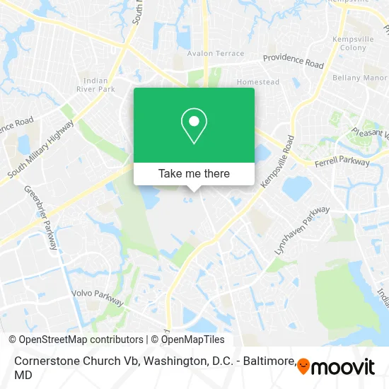 Cornerstone Church Vb map