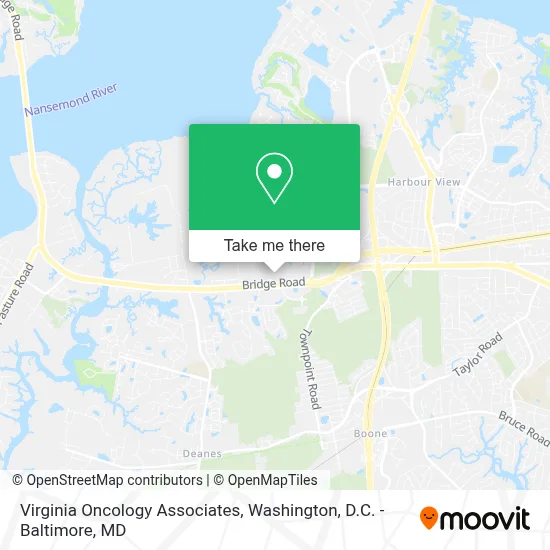 Virginia Oncology Associates map