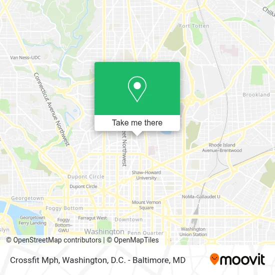 Crossfit Mph map