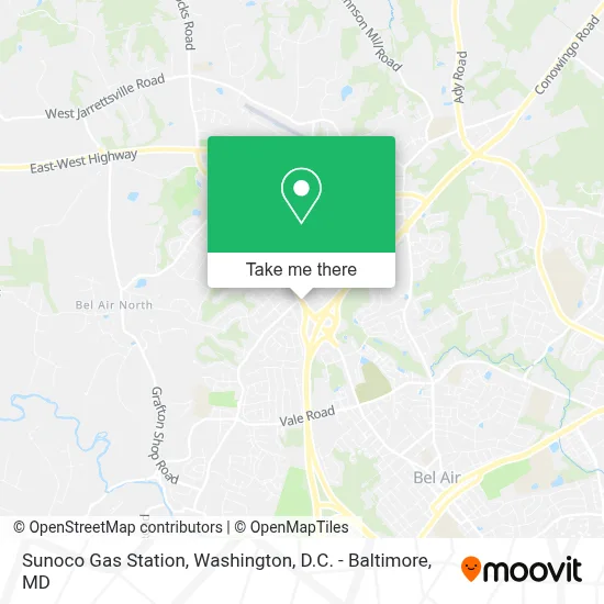 Sunoco Gas Station map