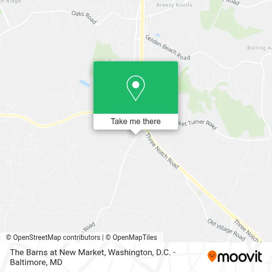 The Barns at New Market map