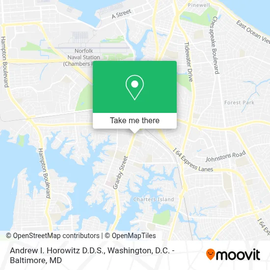 Andrew I. Horowitz D.D.S. map