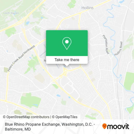 Blue Rhino Propane Exchange map