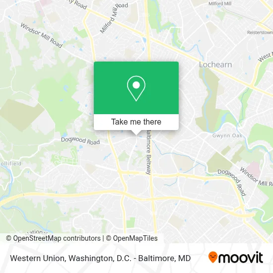 Western Union map