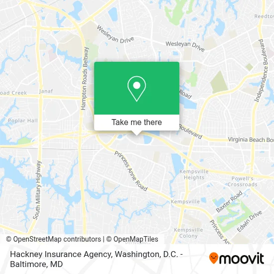 Hackney Insurance Agency map