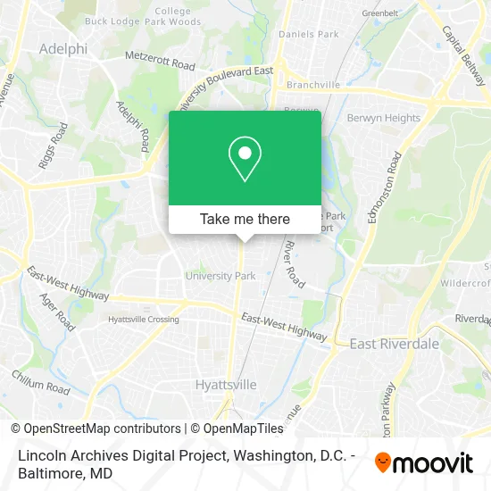 Lincoln Archives Digital Project map