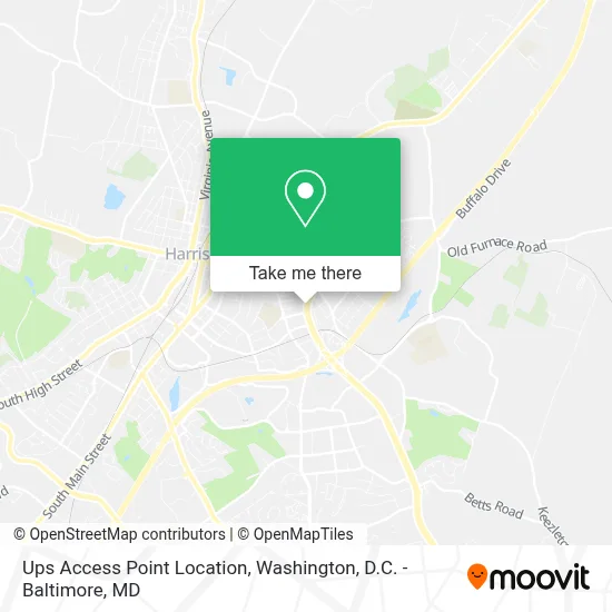 Ups Access Point Location map