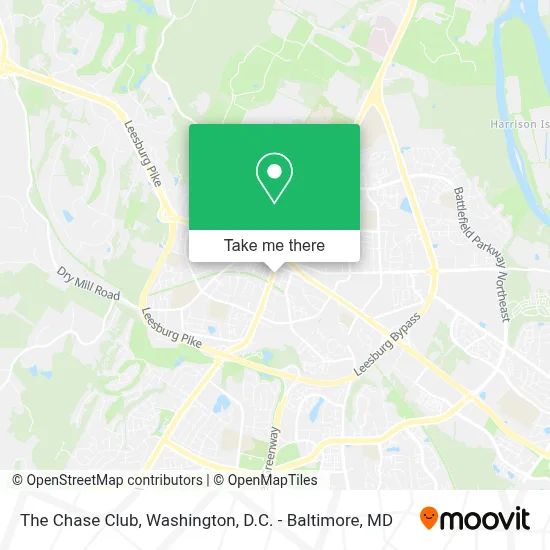 The Chase Club map