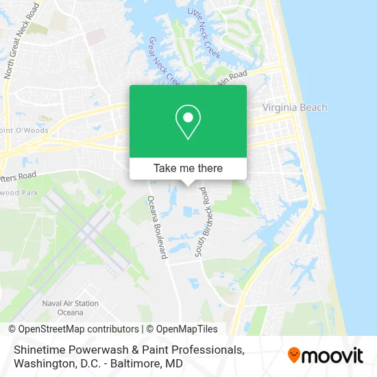 Shinetime Powerwash & Paint Professionals map