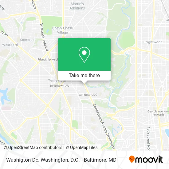 Washigton Dc map