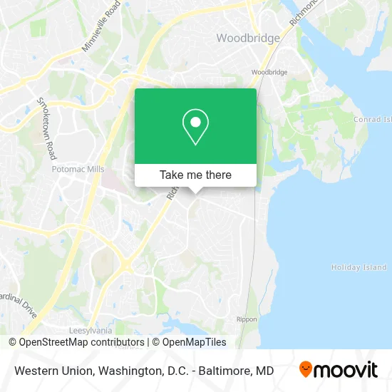 Western Union map