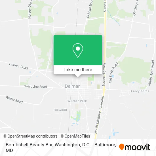 Bombshell Beauty Bar map