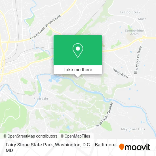 Fairy Stone State Park map