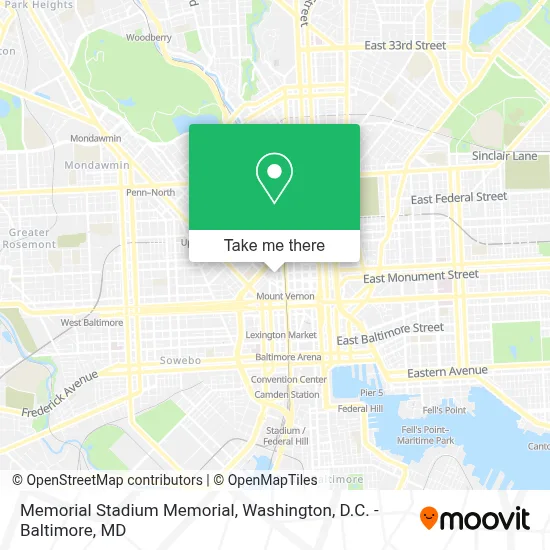 Memorial Stadium Memorial map