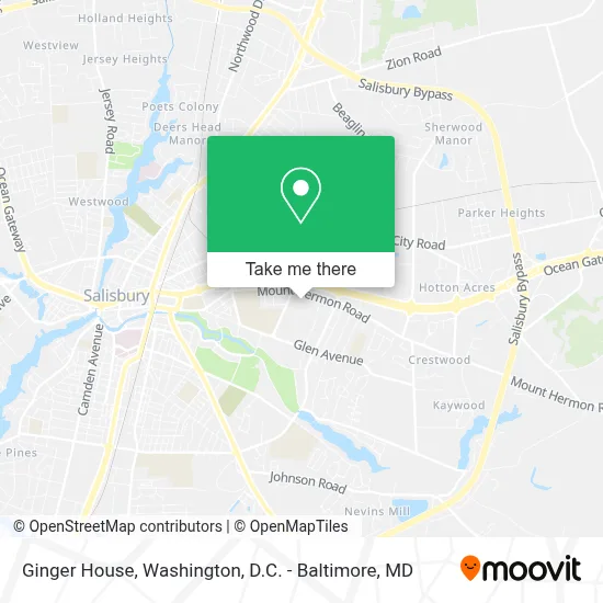 Ginger House map
