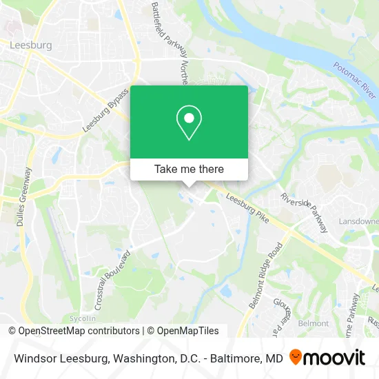 Windsor Leesburg map