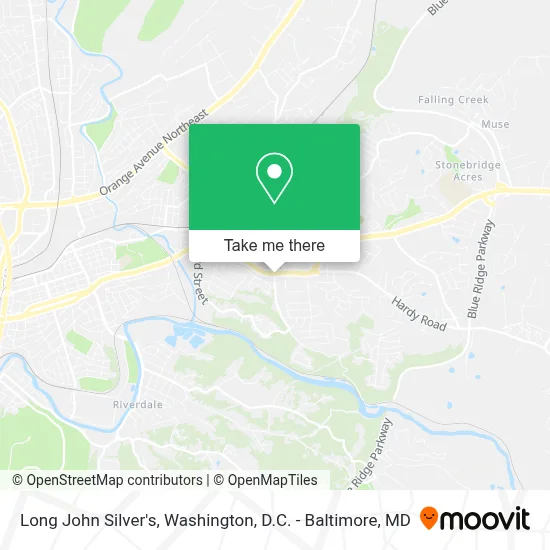 Long John Silver's map