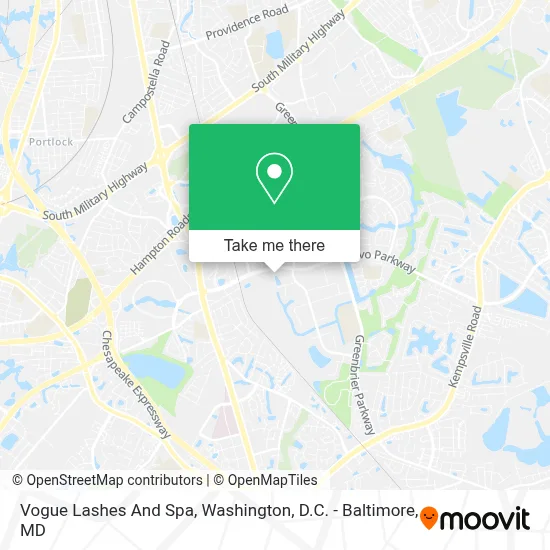 Vogue Lashes And Spa map