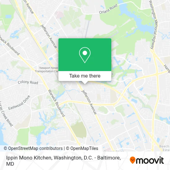 Ippin Mono Kitchen map