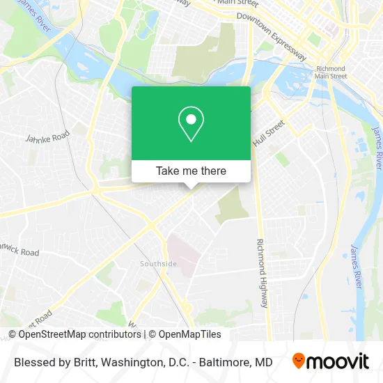 Blessed by Britt map