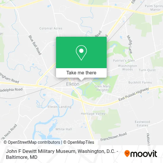 John F Dewitt Military Museum map