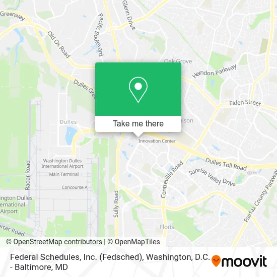 Federal Schedules, Inc. (Fedsched) map