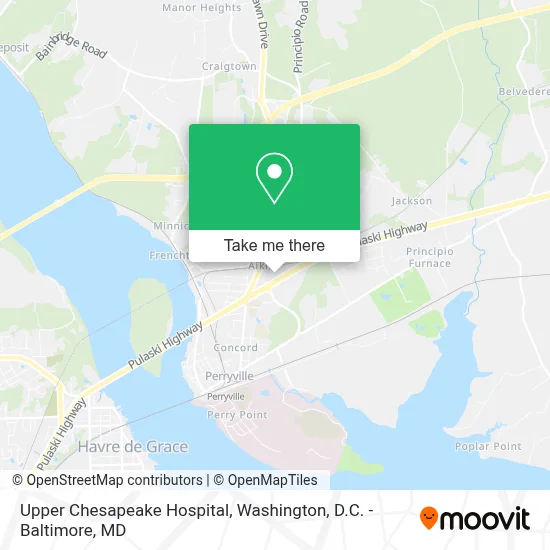 Upper Chesapeake Hospital map