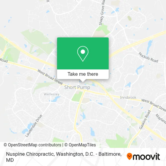 Nuspine Chiropractic map