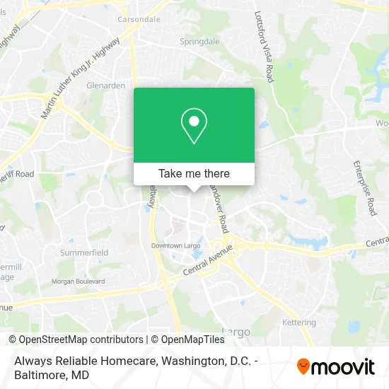 Always Reliable Homecare map