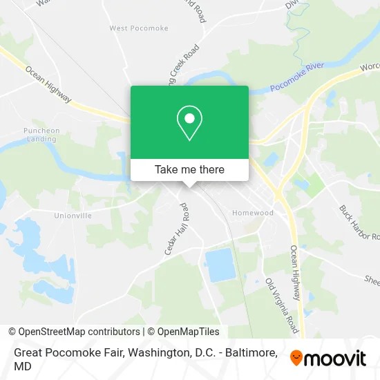 Great Pocomoke Fair map