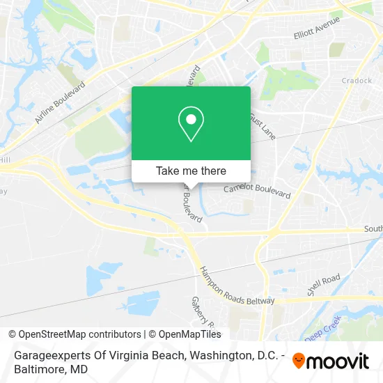 Garageexperts Of Virginia Beach map