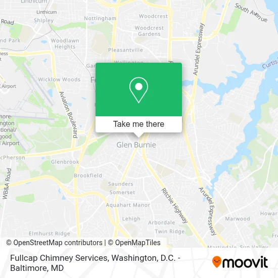 Fullcap Chimney Services map