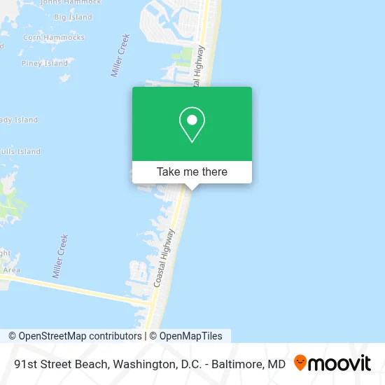 91st Street Beach map
