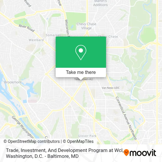 Trade, Investment, And Development Program at Wcl map